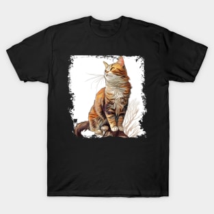 Colorful cat, pop art style art - Lady Cat T-Shirt